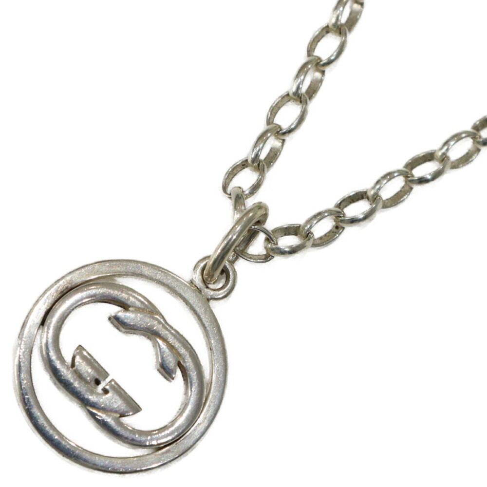 Gucci Interlocking Necklace Silver - image 1